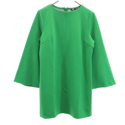 古着 ザラ ZARA 長袖 チュニック M グリーン レディース 【中古】 古着 ザラ ZARA 長袖 チュニック M グリーン レディース 【中古】