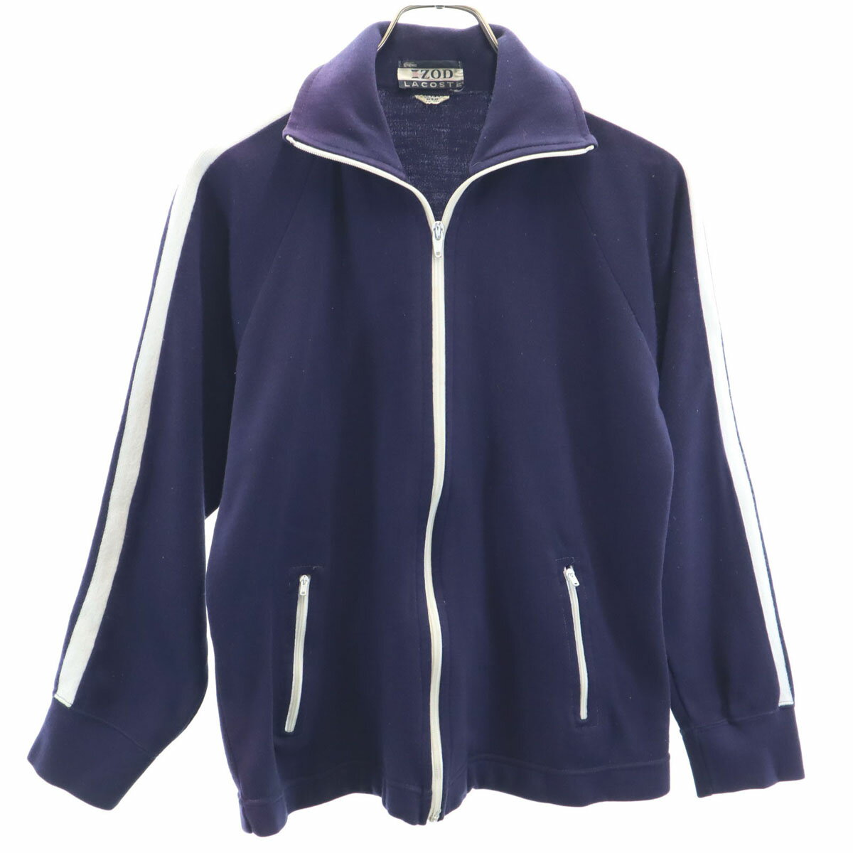 古着 IZOD LACOSTE アイゾッドラコステ 70s ヴィンテージ 糸巻きタグ トラックジャケット M ネイビー ..