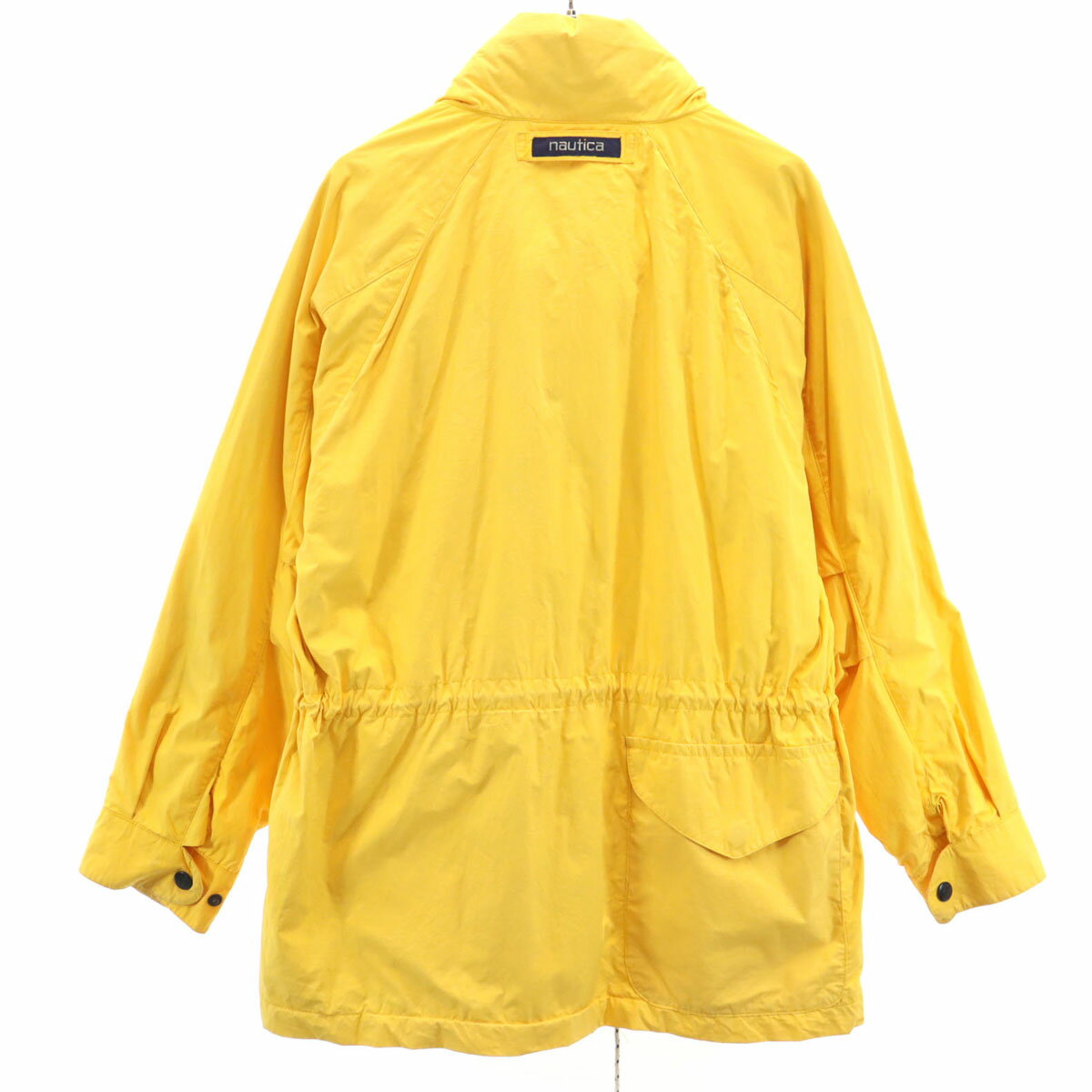 古着 NAUTICA ノーティカ 90s オールド マウンテンパーカー S イエロー フード付き メンズ 【中古】 【PD】