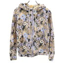 古着 Paul+ Paul Smith ポールプラス ポールスミス 花柄 長袖 スウェット ジップパーカー M パープル レディース 【中古】 【PD】(4)