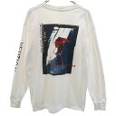 古着 SDI 90s オールド カナダ製 バックプリント 長袖 Tシャツ L ホワイト ロンT メンズ 【中古】