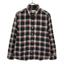 古着 THE NORTH FACE ザノースフェイス チェック柄 長袖 シャツ M レッド×ブラック アウトドア NRW11406 レディース 【中古】 【PD】