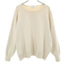 古着 グリーンレーベルリラクシング green label relaxing 長袖 ニット ベージュ ユナイテッドアローズ レディース 【中古】