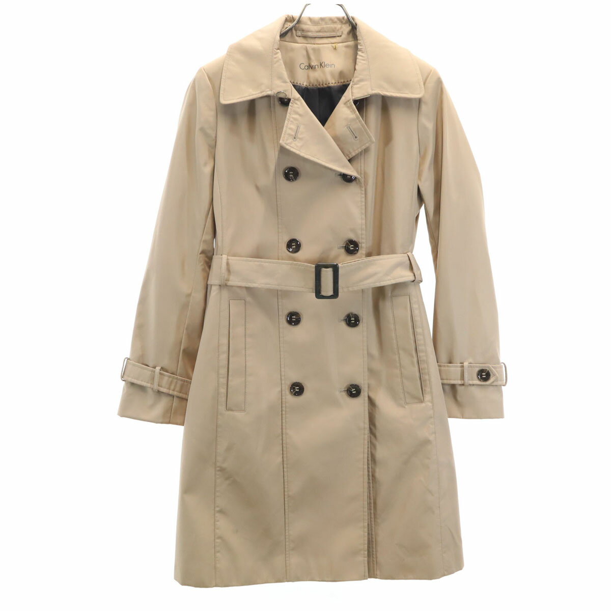 古着 Calvin klein カルバンクライン トレンチコート ベージュ レディース 【中古】 【PD】