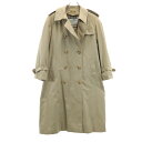 古着 Aquascutum アクアスキュータム 80s ヴィンテージ AQUA5 トレンチコート 6P ベージュ レディース 【中古】