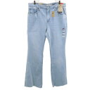 古着 リーバイス Levi's 未使用 726 フレアデニムパンツ W34 アイスブルー ジーンズ ストレッチ レディース 【中古】