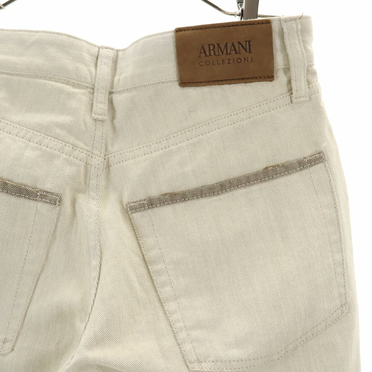 古着 ARMANI COLLEZIONI アルマーニコレッツォーニ ストレートパンツ W29 ベージュ メンズ 【中古】