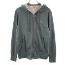 古着 PUMA プーマ 長袖 ジップパーカー L グレー レディース 【中古】(4)
