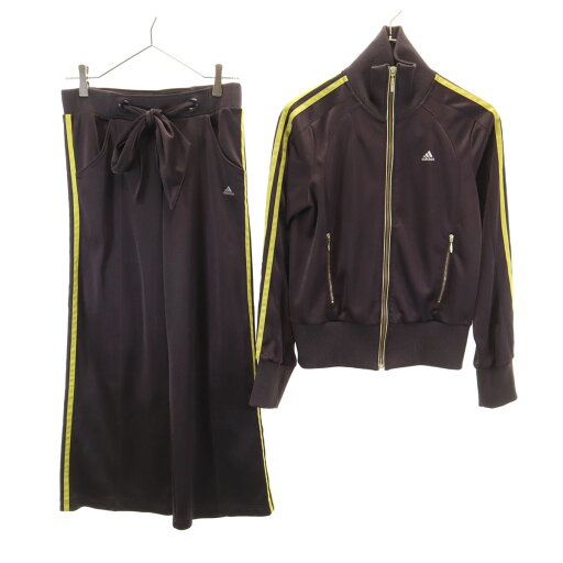古着 adidas アディダス トラックジャケット 上下 セットアップ L/M ブラウン ジャージ レディース 【中古】 古着 adidas アディダス トラックジャケット 上下 セットアップ L/M ブラウン ジャージ レディース 【中古】