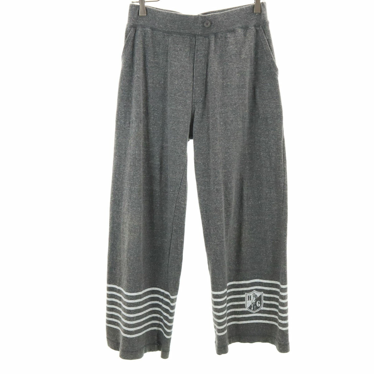古着 HYSTERIC GLAMOUR ヒステリックグラマー リネンブレンド ワイド スウェットパンツ F グレー レディース 【中古】 【PD】