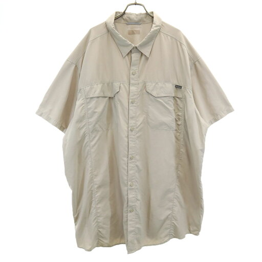 古着 Columbia コロンビア 半袖 OMNI-SHADE シャツワンピース グレージュ アウトドア レディース 【中古】 古着 Columbia コロンビア 半袖 OMNI-SHADE シャツワンピース グレージュ アウトドア レディース 【中古】