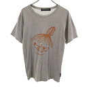古着 mercibeaucoup. メルシーボークー 日本製 ムーミン リトルミイ 半袖 Tシャツ 3 グレー レディース 【中古】