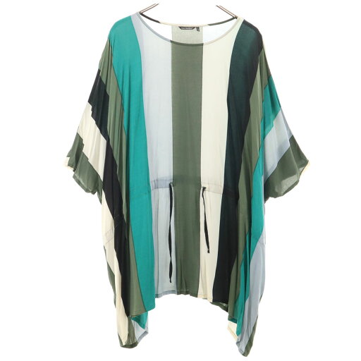 古着 marimekko マリメッコ ストライプ柄 5分袖 チュニック M レディース 【中古】 古着 marimekko マリメッコ ストライプ柄 5分袖 チュニック M レディース 【中古】
