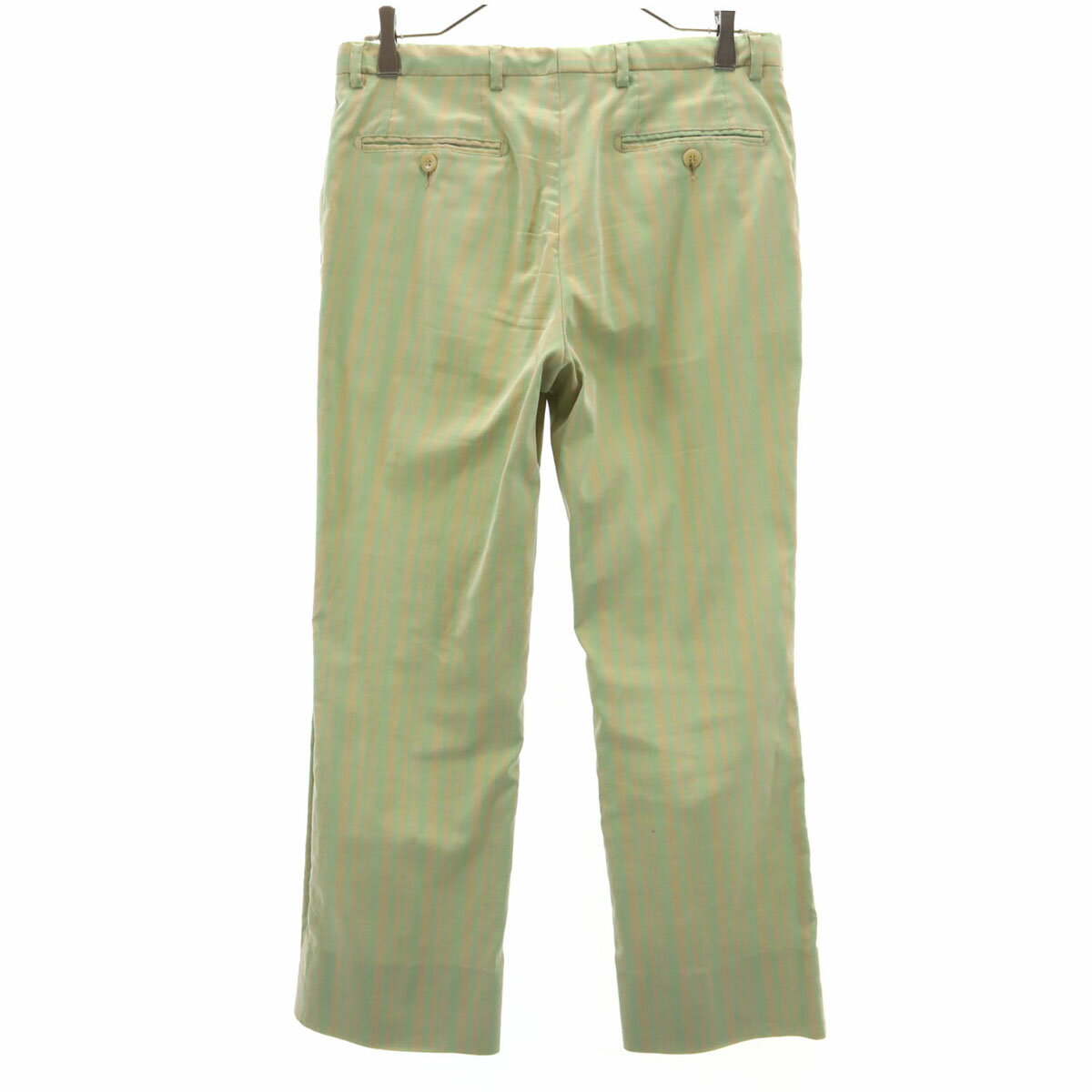 古着 DRIES VAN NOTEN ドリスヴァンノッテン ストライプ柄 ストレートパンツ 46 ベージュ メンズ 【中古】