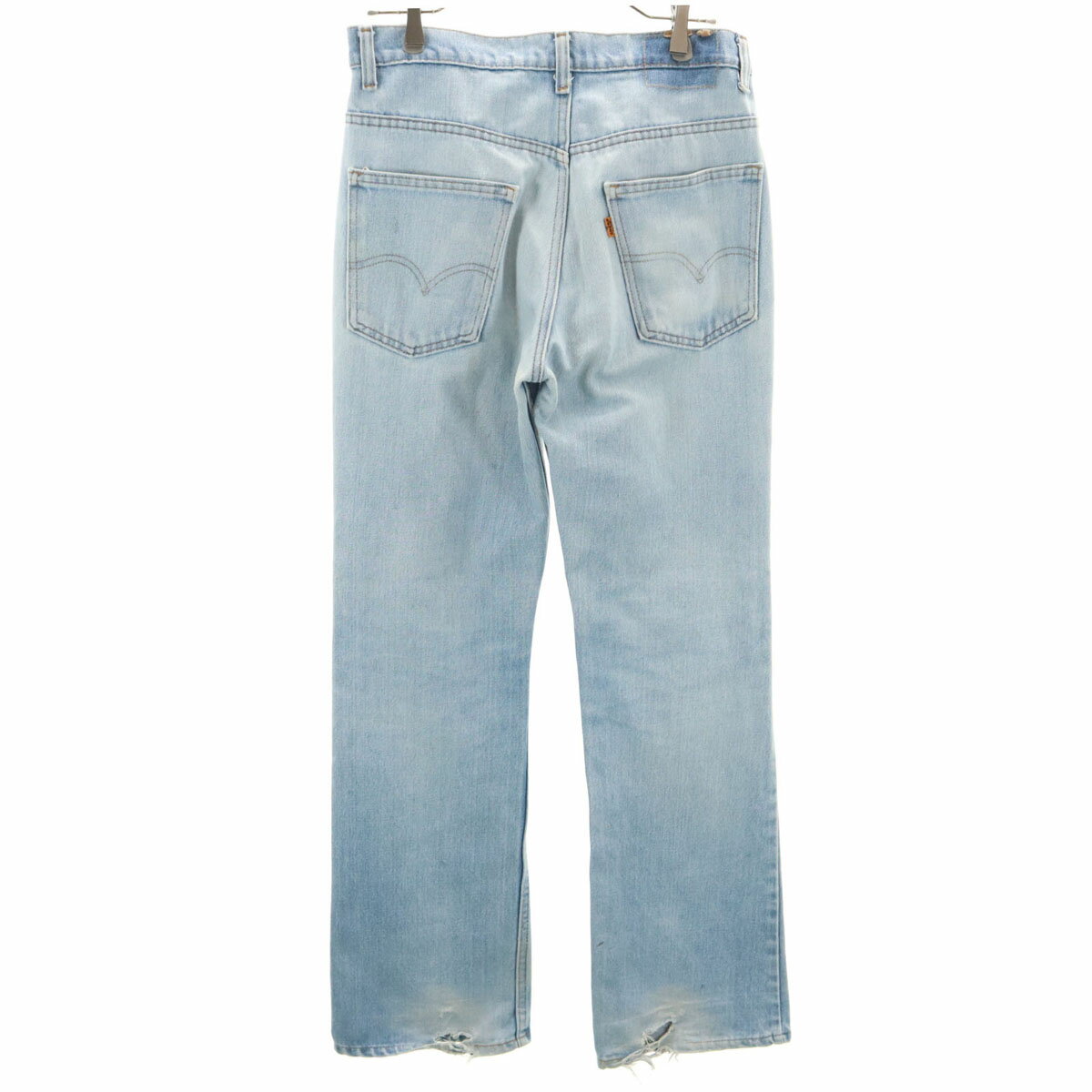 古着 Levi's リーバイス 80s オレンジタブ ヴィンテージ 517 ブーツカット デニムパンツ W32 アイスブルー ジーンズ メンズ 【中古】
