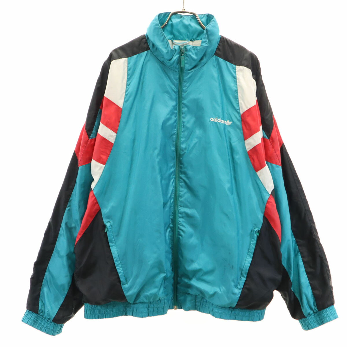 古着 adidas アディダス 80s ヴィンテージ トラックジャケット D6 ターコイズ メンズ 【中古】