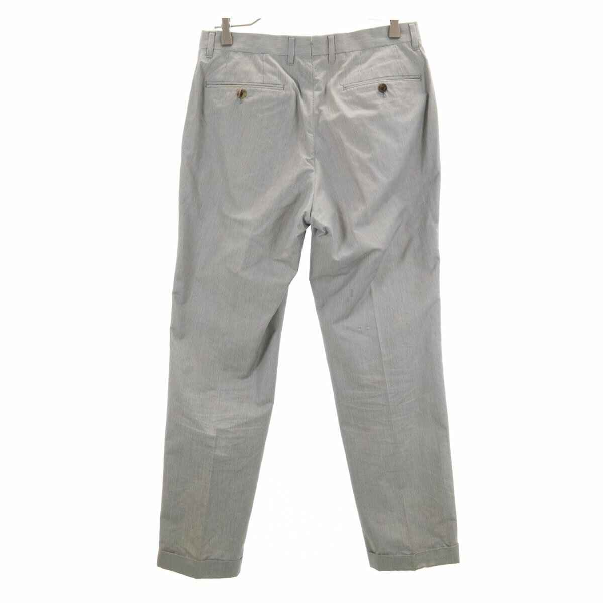 古着 PAUL SMITH COLLECTION ポールスミスコレクション 日本製 シルクブレンド ストライプ パンツ 80 グレー系 メンズ 【中古】