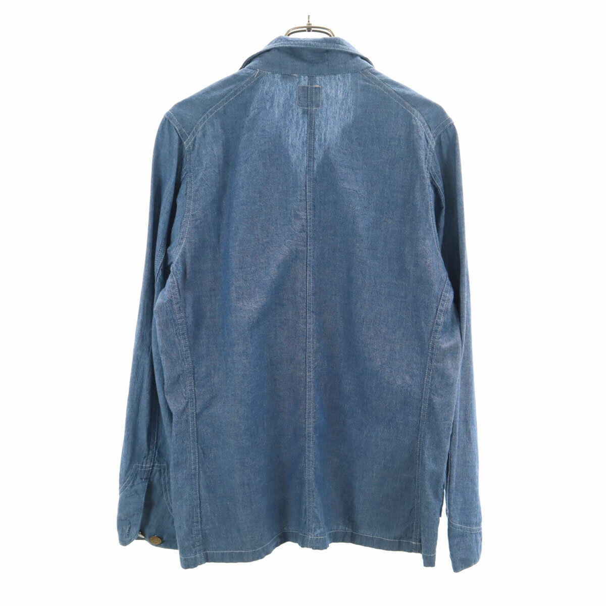 古着 BALANCE + HARMONY バランスハーモニー USA製 長袖 カバーオール M ブルー系 B&H メンズ 【中古】