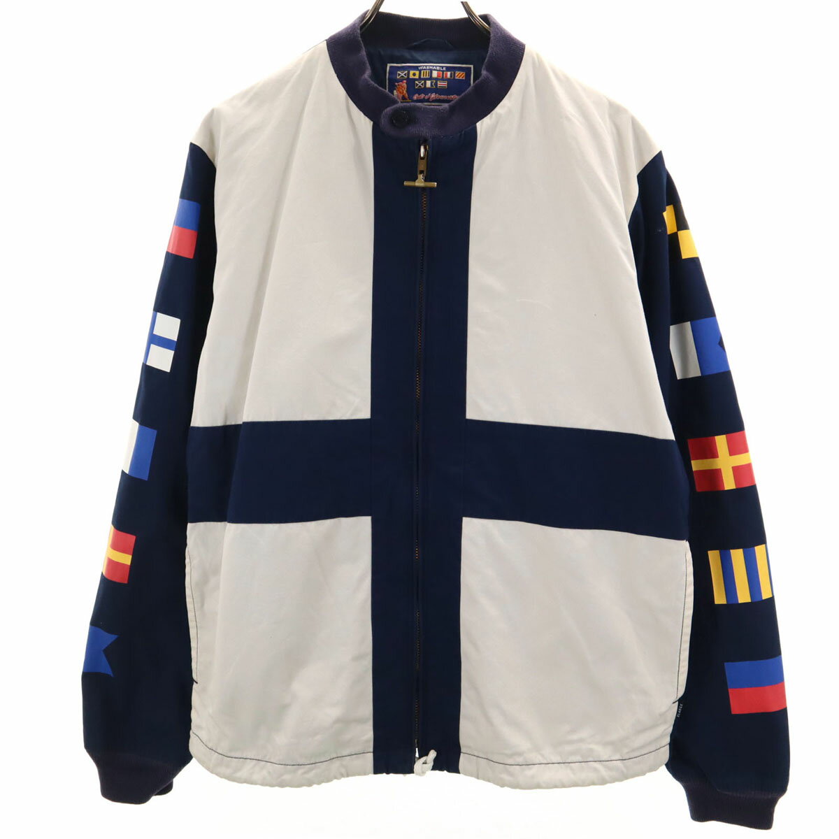 古着 XLARGE エクストララージ マイティマック コラボ ボート ジャケット XL ネイビー ブルゾン メンズ 【中古】