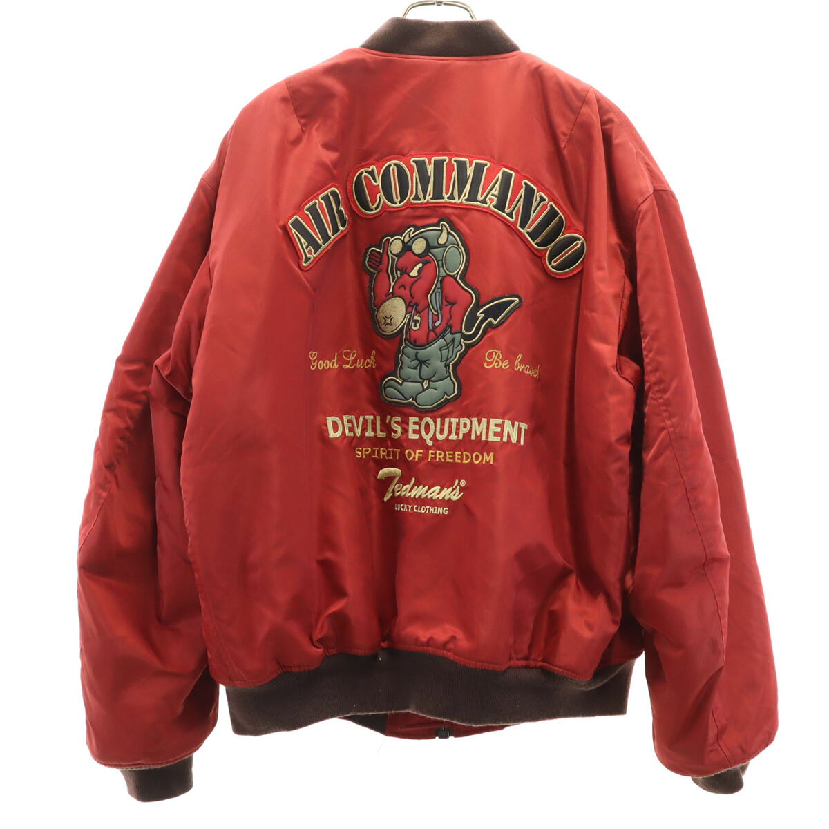 古着 TEDMAN テッドマン フライトジャケット 46 レッド メンズ 【中古】 【PD】