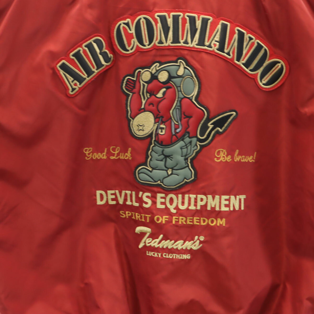 古着 TEDMAN テッドマン フライトジャケット 46 レッド メンズ 【中古】 【PD】