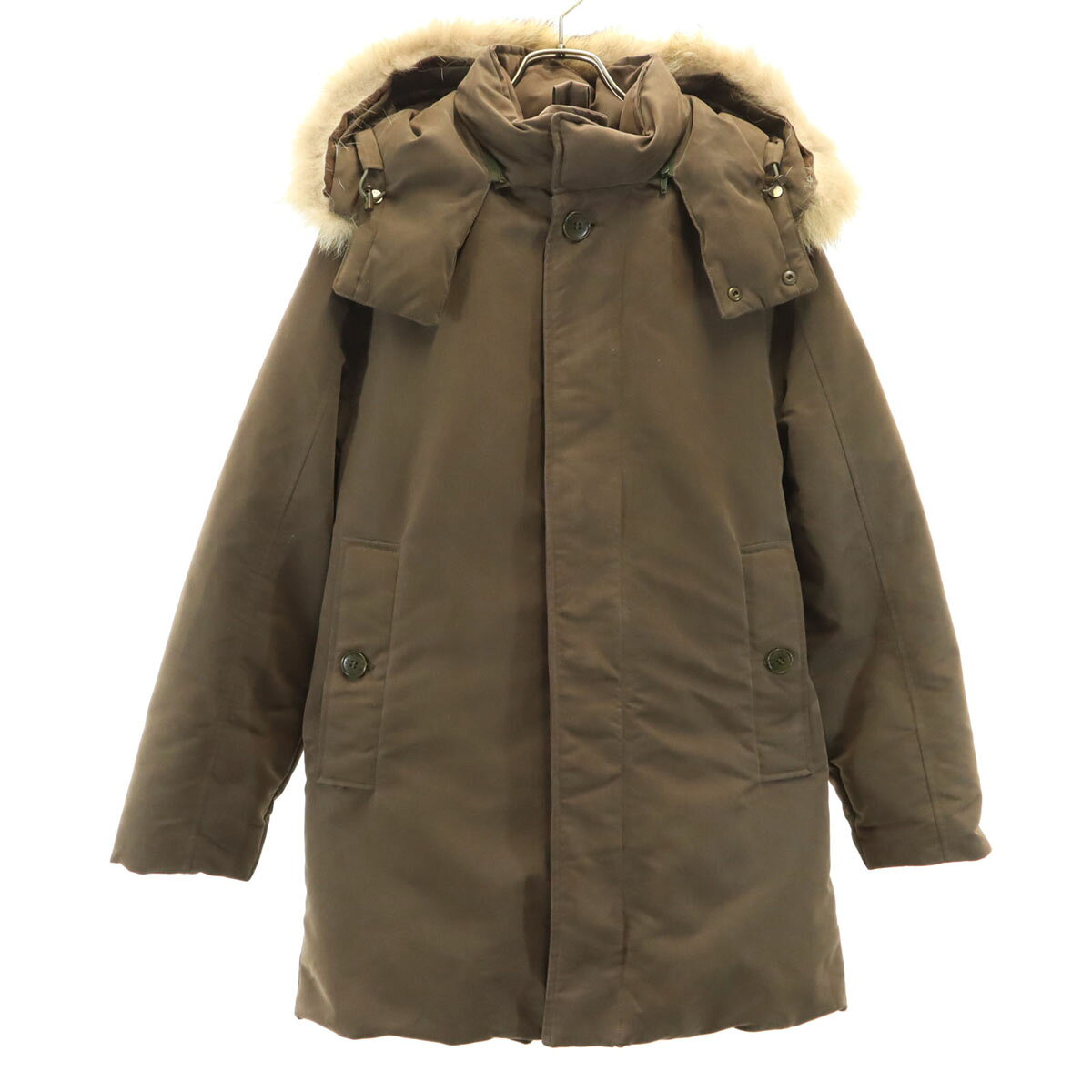 古着 MONCLER モンクレール ダウンジャケット 0 ブラウン系 メンズ 【中古】