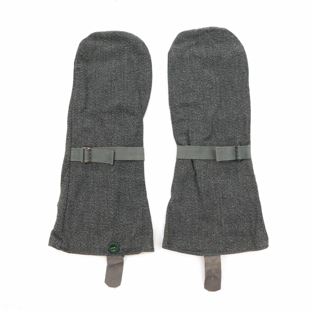 古着 美品 SWISS ARMY スイス軍 デニムミトン グローブ 手袋 グレー ミリタリー メンズ 【中古】 【PD】