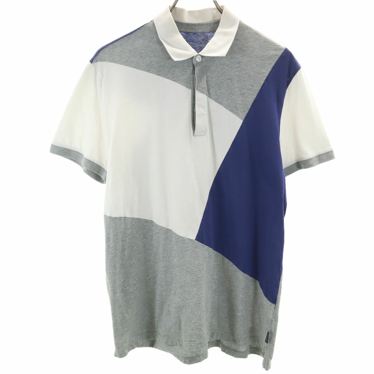 Rakuten - 古着 ARMANI EXCHANGE アルマーニエクスチェンジ 半袖 ポロシャツ L グレー メンズ 【中古】