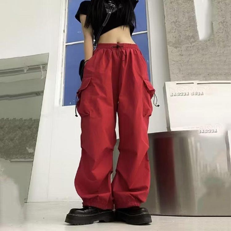 カーゴパンツ レディース ジョガーパンツ 長ズボン ボトム ミリタリーパンツ かっこいい ダンス ヒップホップ ストリート オールシーズン 韓国ファッション トレンド 薄手 春 夏 太め ゆったり 大きいサイズ bellissima-km-10001847 Bellissima サンプル画像3