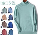 メンズ セーター タートルネック ハイネック カシミア ニット 長袖 トップス 冬 秋冬 無地 シンプル ウール プルオーバー セーター 紳士用 カジュアル ビ...