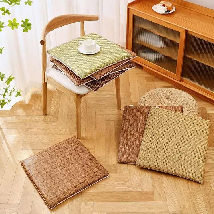 クッション 座布団 冷感 ひんやり クッションカバー 洗える おしゃれ チェアパッド 接触冷感 チェアクッション 低反発 涼感素材 椅子カバー イス クッション 滑り止め おしゃれ 夏 ダイニングチェア クッション 座面 3