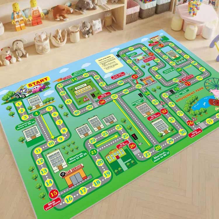吸水 キッズラグ 地図マップ プレイマット 子供ゲームパッド 遊び カーペット 線路 ラグ 道路 防音 道路交通 ベビーや子供の部屋 ベット 洗える 滑り止め 電車 幼稚園 おもちゃ 防臭 防汚 ゲーム 知育玩具 保育園 遊び 床暖房対応 bellissima-km-10004712 Bellissima サンプル画像3