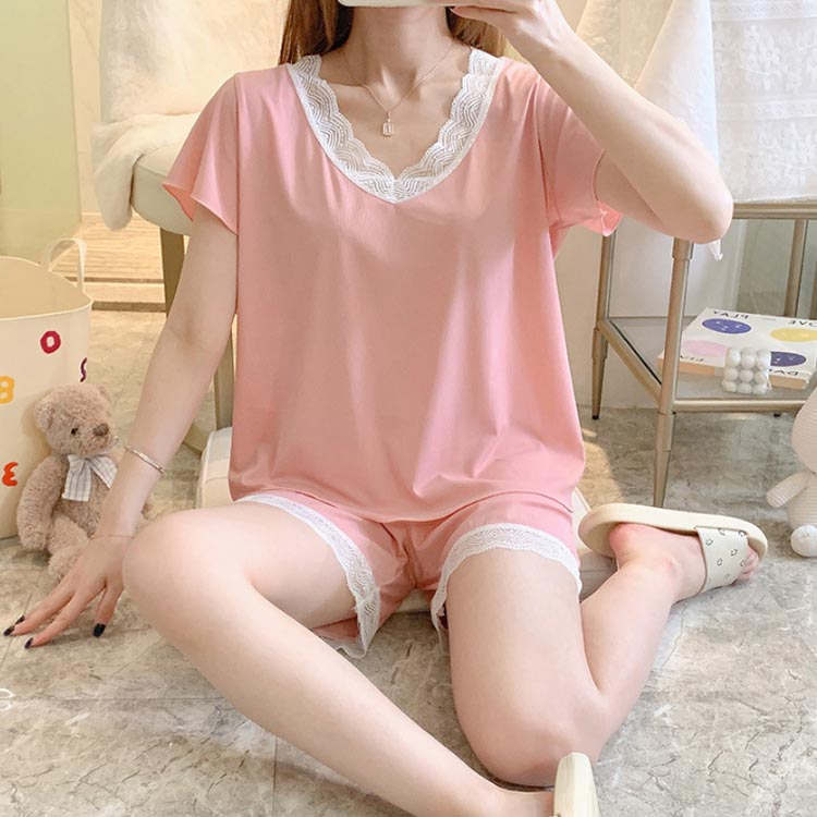 ルームウェア レディース 大人 ハイウエスト ショートパンツ 上下セット 夏 春夏 かわいい 可愛い シンプル 涼しい 可愛い 柔らかい 半袖 短パン パジャマ ナイトウェア 部屋着 寝巻 セットアップ リラックスウェア プレゼント ナイトウエア