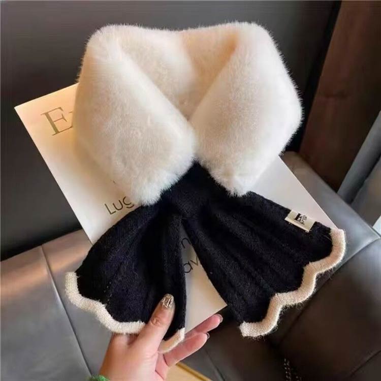 ボア素材 マフラー キッズ ループ付 が ニット ふわふわ 子供 おしゃれ プレゼント かわいい あったか 差し込み 女子高生 毛 可愛い つか ない ティペット ワンタッチ ファー レディース 女の子 冬 ふわふわ 防寒 差し込みマフラー ほかほか