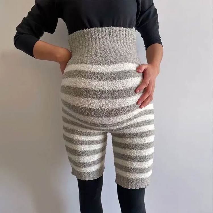 マタニティ ウエストウォーマー 腹巻きパンツ ストレッチ ポカポカ ウエスト あったか ハイウエスト 妊婦 ロング もこもこ マタニティウェア 暖かい ウォーマー 温める ふわふわ もふもふ ボア マタニティ はらまき 冬用 腹巻き 3分丈 3