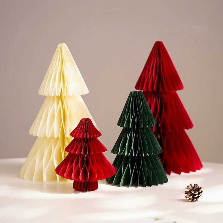 ペーパー クリスマスツリー クリスマスツリー おしゃれ オーナメント クリスマス ペーパーツリー デコレーション 4点セット クリスマスツリー 飾り インテリア かわいい 北欧 パーティー 飾り 装飾 イベント ハニカムツリー 手作り 雑貨 知育 DIY