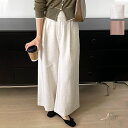 パンツ ワイドパンツ バギーパンツ レディース ゆったり ウエストゴム ワイド ゴム 体型カバー 脚長 秋冬 シンプル 無地 大人カジュアル ミセス 大人 ファッション 体型カバー ストレート カジュアル 韓国ファッション 20代 30代 40代