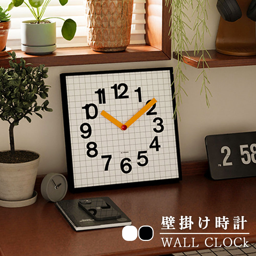 ★Point×10★ white×black カラーパネル 壁掛け時計 おしゃれ ラインフレーム 掛け時計 静音 オシャレ 北欧モダン 非電波時計 掛け時計 壁掛け 見やすい 長時間航続 ウォールクロック 直径35cm かわいい 円形 14インチ キャンパス 部屋飾り インテリア 寝室 子供部屋(3)