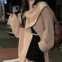 アーム スリット ポンチョ ジャケット ショート アウター 長袖 スリット 大人 きれいめ 上品 秋冬 長袖 レディース ケープコート アウター コート カーディガン ウールライク ケープ ダブルフェイス 羽織 無地 きれいめ 2023秋冬