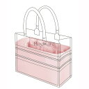 バッグインバック インナーバッグ 適用DIOR book tote 高級絹 サテン トートバッグ カスタマイズ 定制