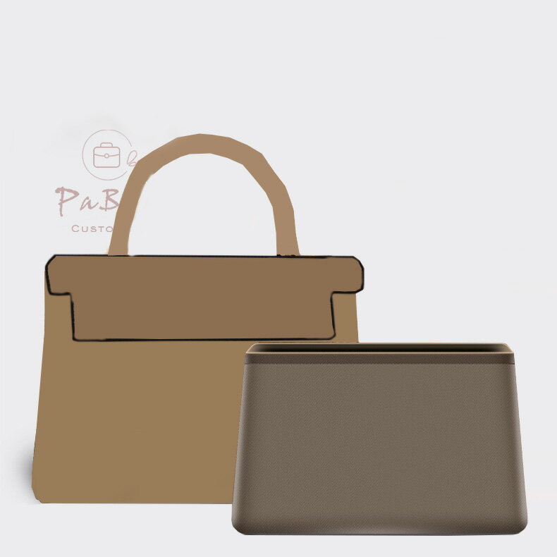 バッグインバッグHermes Kelly 対応 ナイロン 軽量 自立 チャック付き 小さめ 大きめ バッグの中 整理 整頓 通勤 旅行バッグ カスタマイズ　定制