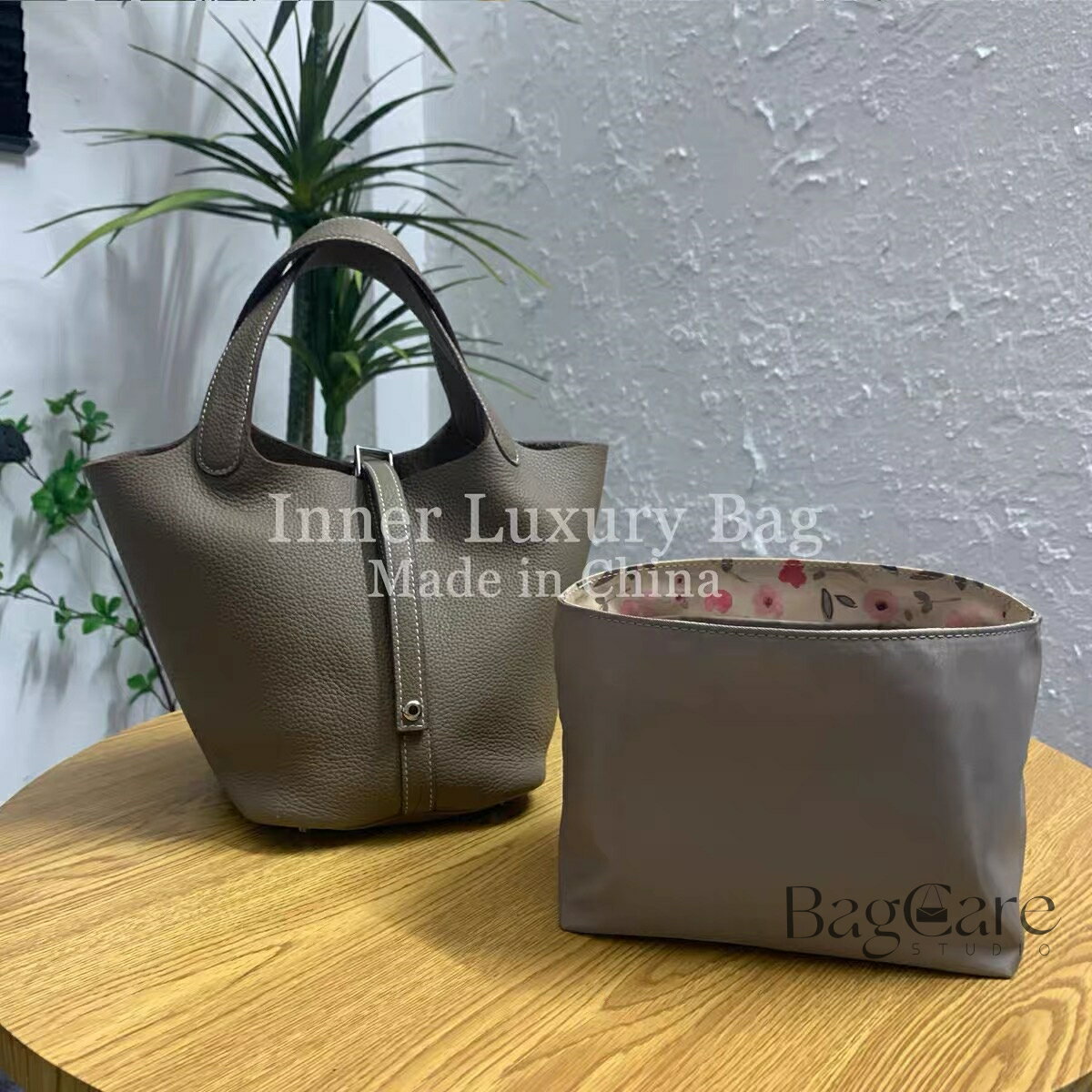全15色 バッグインバッグ エルメス ピコタン対応 自立 軽い Hermes Picotin MM/PM...