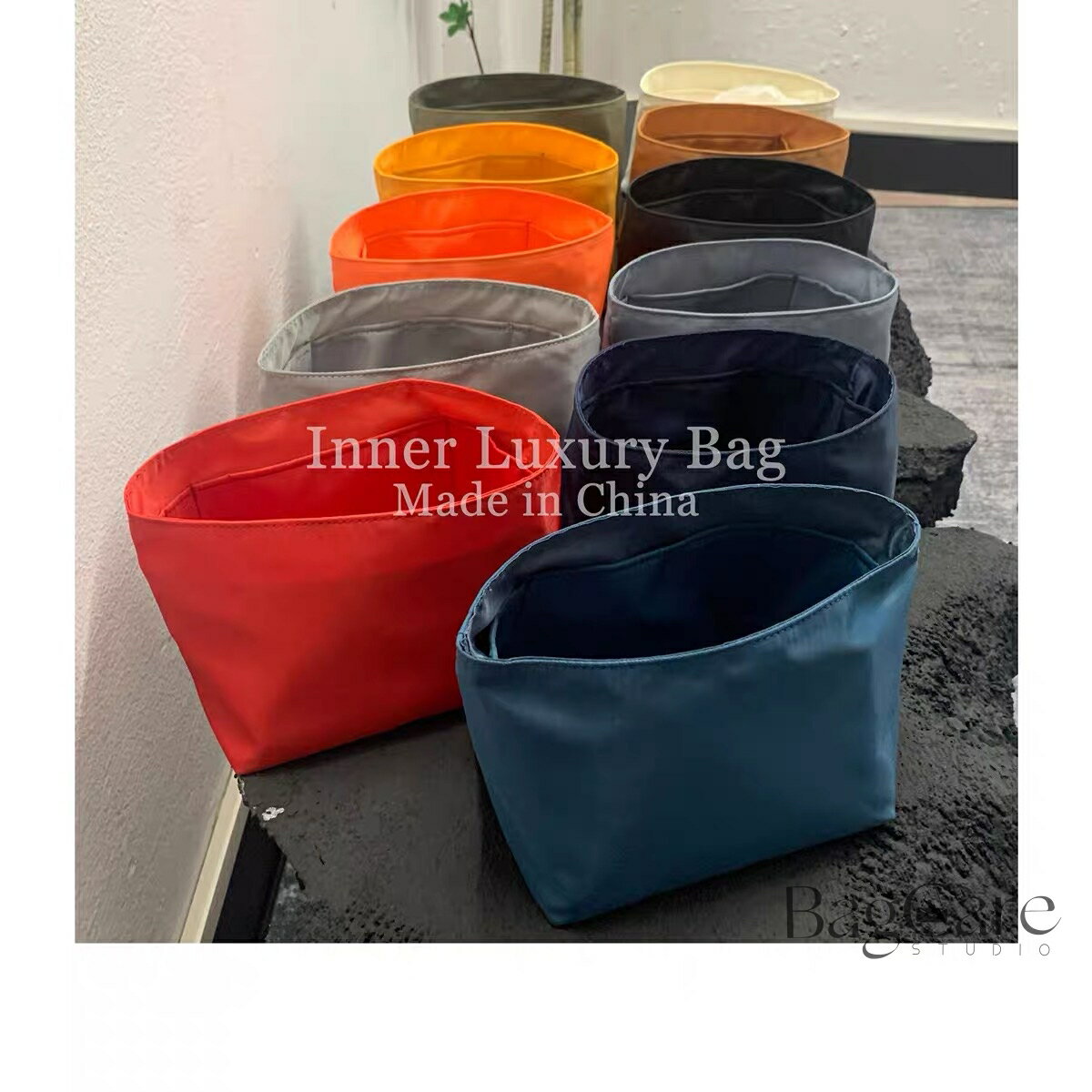 全15色 バッグインバッグ エルメス ピコタン対応 自立 軽い Hermes Picotin MM/PM...