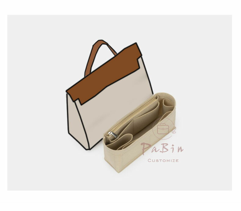 バッグインバッグ エルメス Hermes Herbag対応 インナーバッグ フェルト 軽量 高級...
