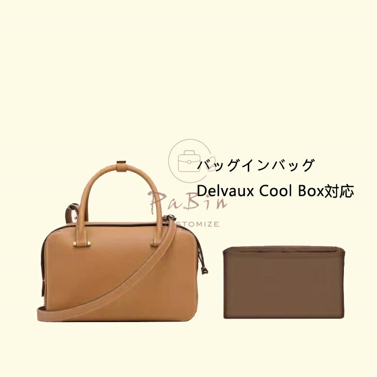 バッグインバッグ Delvaux Cool Box対応 ナイロン 軽量 自立 インナーバッグ ファスナー付き 仕切り 小さめ 大きめ バッグの中 整理 整頓 通勤 旅行バッグ 防水 水洗可能