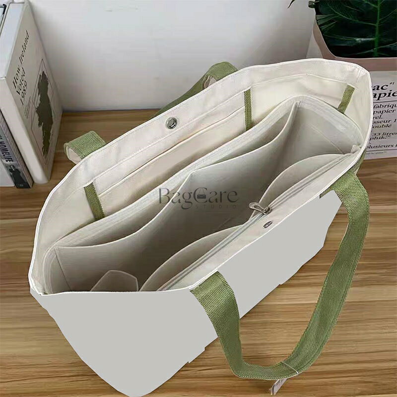 インナーバッグ lululemon 20L対応 防水タイプ トートバッグ対応 フェルト軽量 自立 バッグインバッグ 小さめ 大きめバッグの中 整理 整頓 通勤 旅行バッグ カスタマイズ バッグ 内部 底 汚れ防止 BagCare bellperleshop-10000956 bellperleshop サンプル画像2