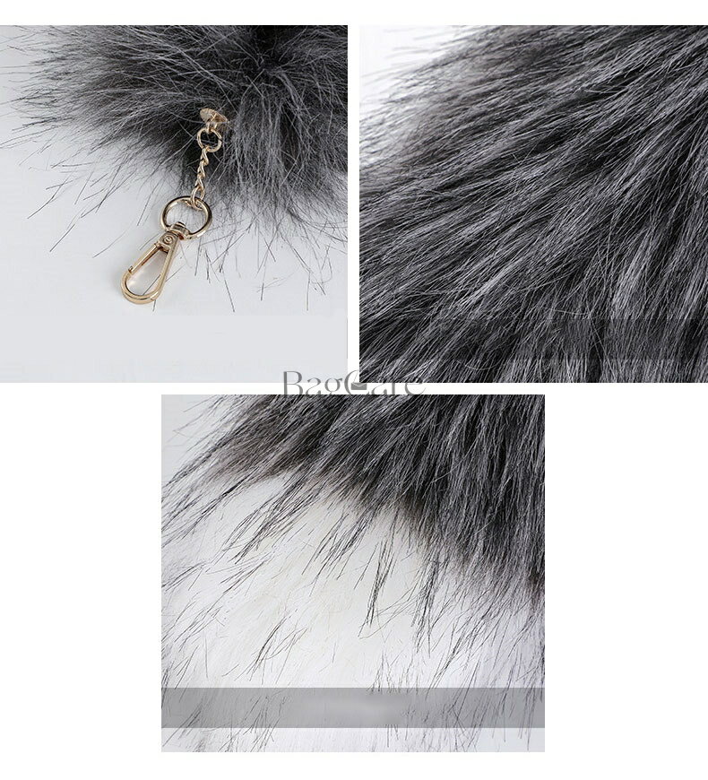 尻尾 キーホルダー しっぽ 狐のしっぽ キーホルダー キーチェーン ペンダント バッグチャーム 可愛い しっぽアクセサリー ミンクの毛 モコモコ バッグアクセサリー 柔らかい ふわふわ 鍵 飾り 軽量 誕生祝 全11色 40cm カスタマイズ BagCare