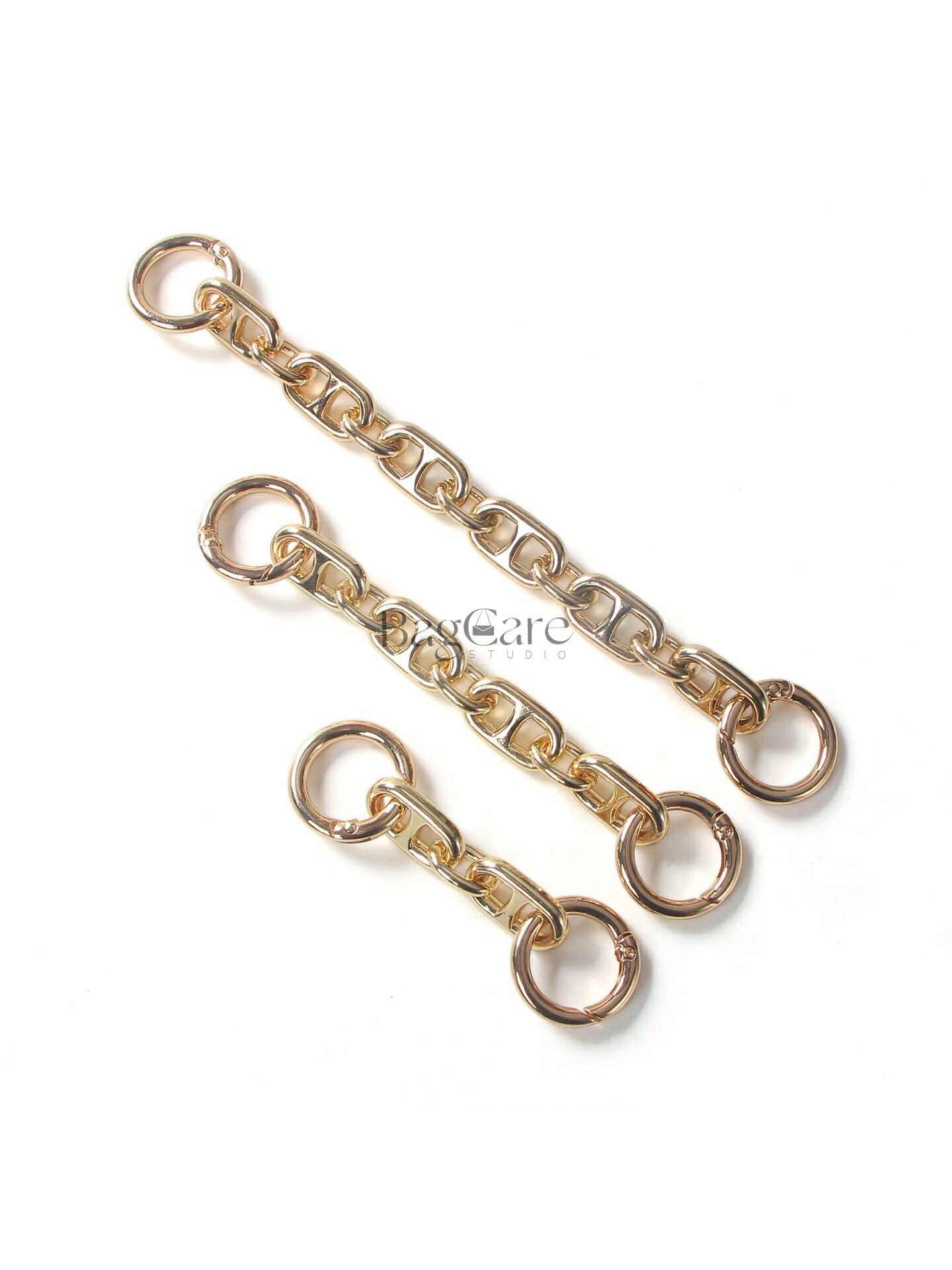 乐天商城 - バッグ用延長チェーン 全長8cm/13cm/18cm/23cm ストラップエクステンダー 交換用アクセサリー メタルチェーン ハンドバッグ/ショルダーバッグ用 カスタマイズ BagCare