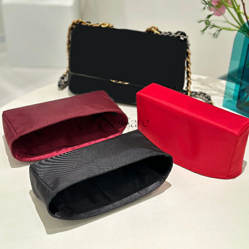 乐天商城 - バッグインバッグ シャネル Chanel 19bag対応 軽量 自立 インナーバッグ 小さめ 大きめ バッグの中 ナイロンモール 絹織物 整理 整頓 通勤 旅行バッグ カスタマイズ　定制 バッグ 内部 底 汚れ防止 BagCare