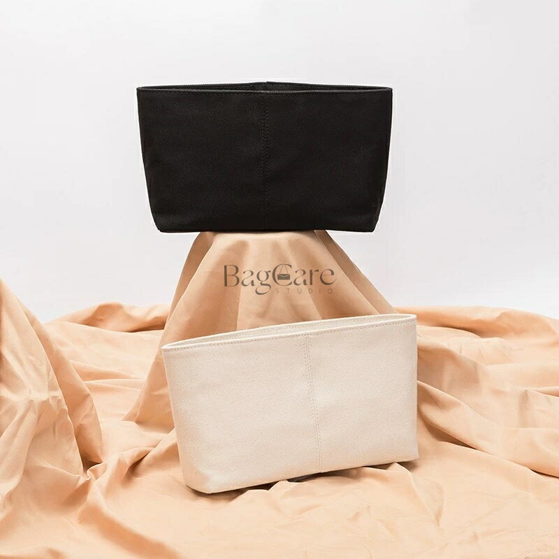 キャンバスポーチ バッグインバッグ 仕切り 大容量 自立 軽い インナーバッグ レディース 収納バッグ ..